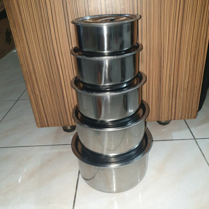 soup pot nagako indian 5 pcs stainless / soup pot stainless nagako indian 5 pcs