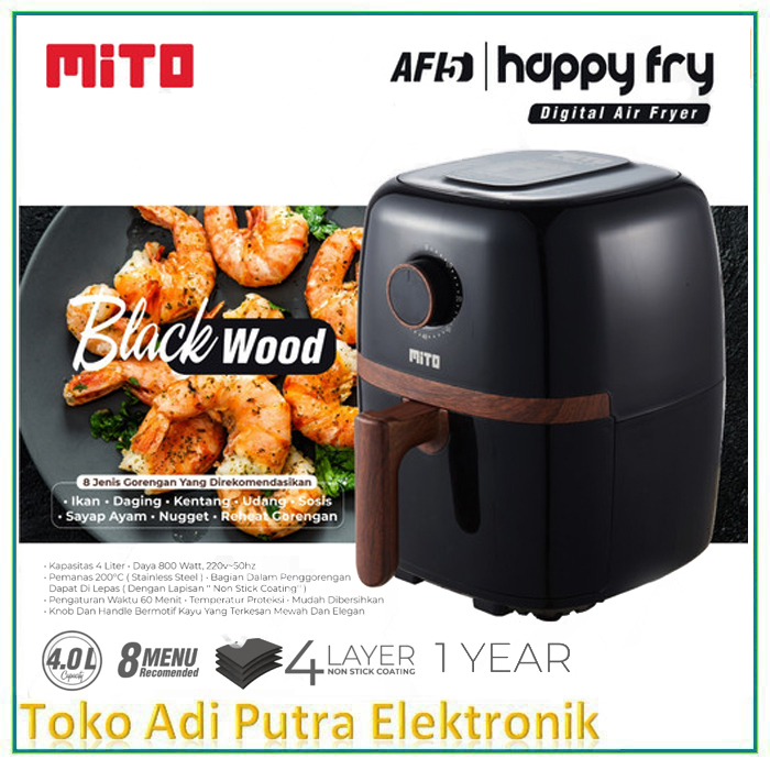 MITO AF5 Digital Air Fryer 4 Liter Happy Fry