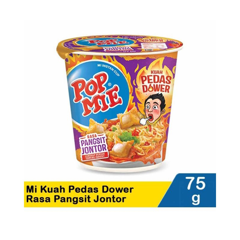 pop mie Rasa pangsit jontor pedas 75g