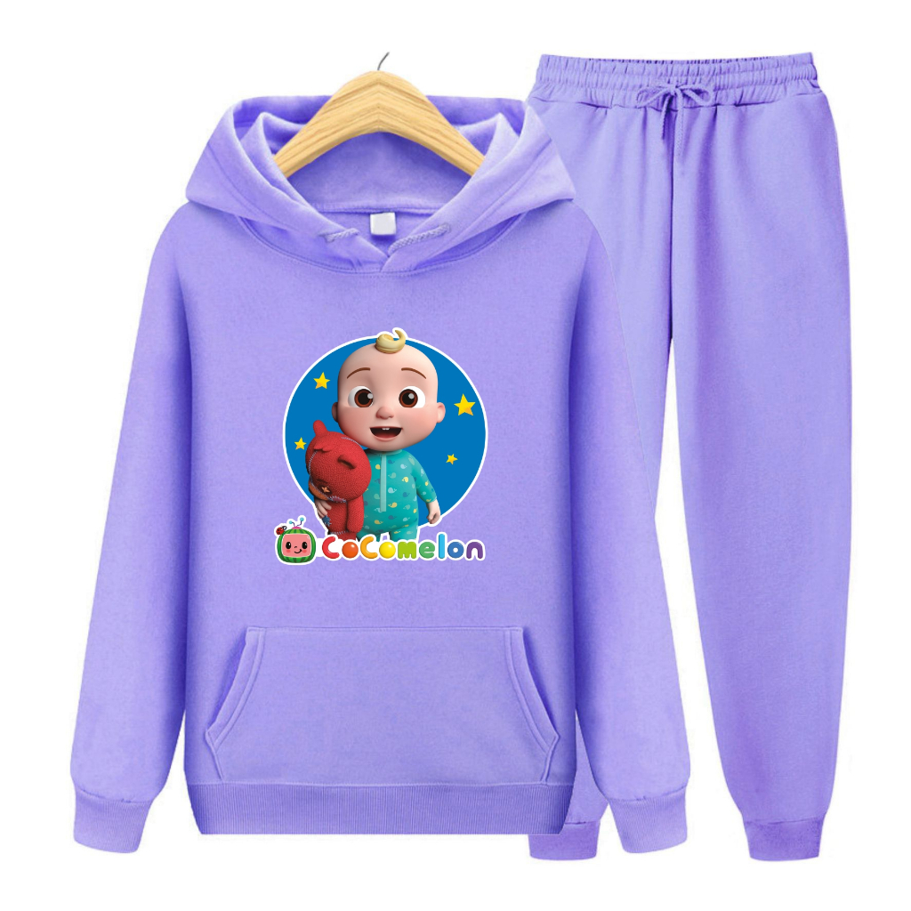 FenishaStore Setelan Sweater Hoodie Anak COCOMELON Usia 4-13+Tahun Bisa Bayar Ditempat COD