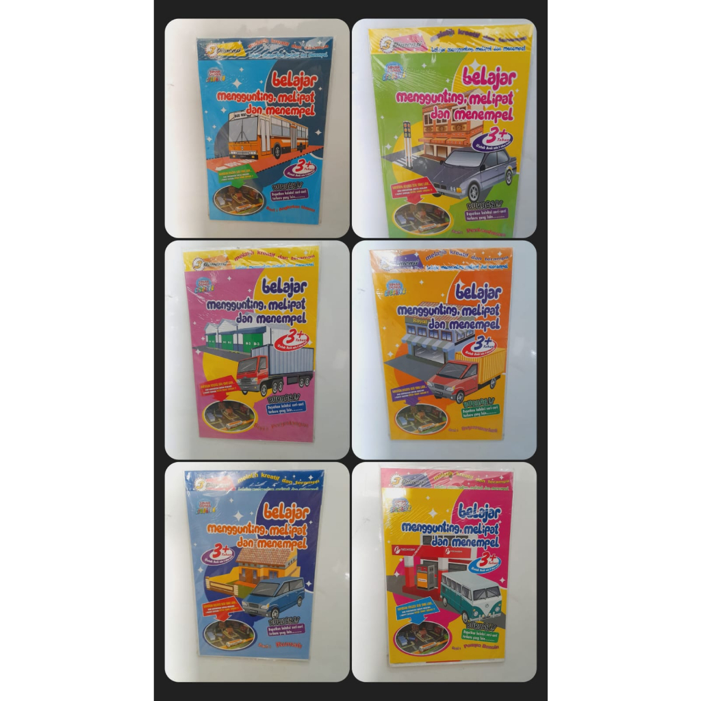 Belajar Menggunting, Melipat, dan Menempel 3 Dimensi  Sidu