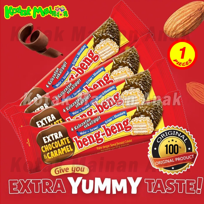 

Beng-Beng Chocolate Wafer Biskuit Crispy Wafer BengBeng Coklat