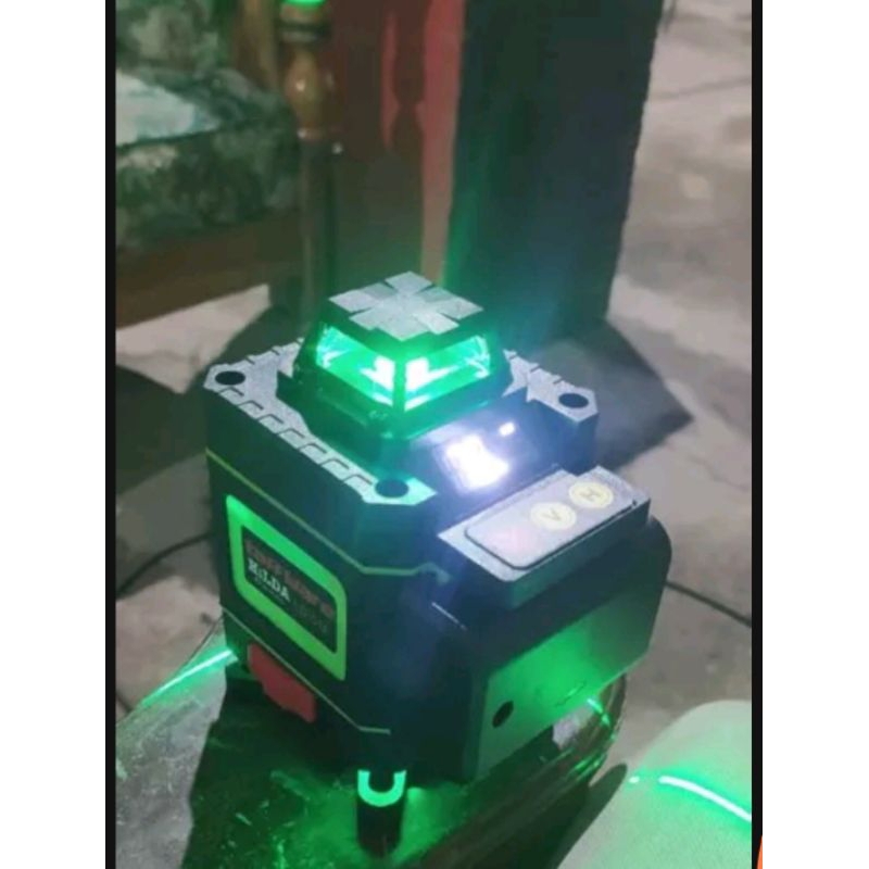 GS8u Taffware Mesin Self Leveling 16 Line Laser 4d Remote Mesin ukur keseimbangan Bidang Ld-515 Green Ori