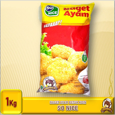 So Nice Naget Nugget Ayam 1Kg So Nice By So Good Distributor Frozen Food Bogor