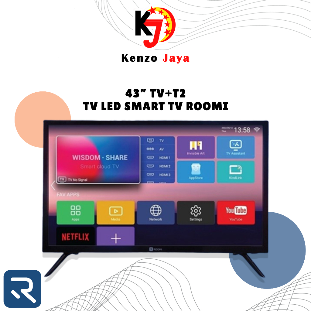 SMART TV DIGITAL ROOMI 43 INCH ANDROID 11