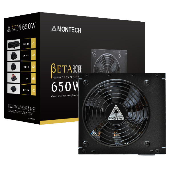 PSU MONTECH BETA 650 BRONZE | 650W 80 Plus Bronze