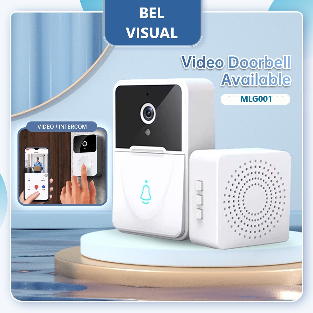 Video Doorbell Bel Rumah MLG001 Wireless Waterproof Bel Lonceng Pintu Door Home Bell