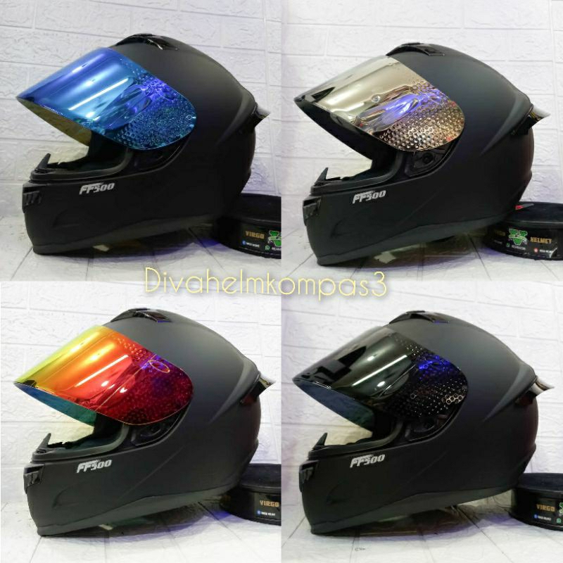 HELM RSV FF500 SOLID BLACK MATT DOFF PAKET GANTENG|RSV FF500 HITAM DOFF