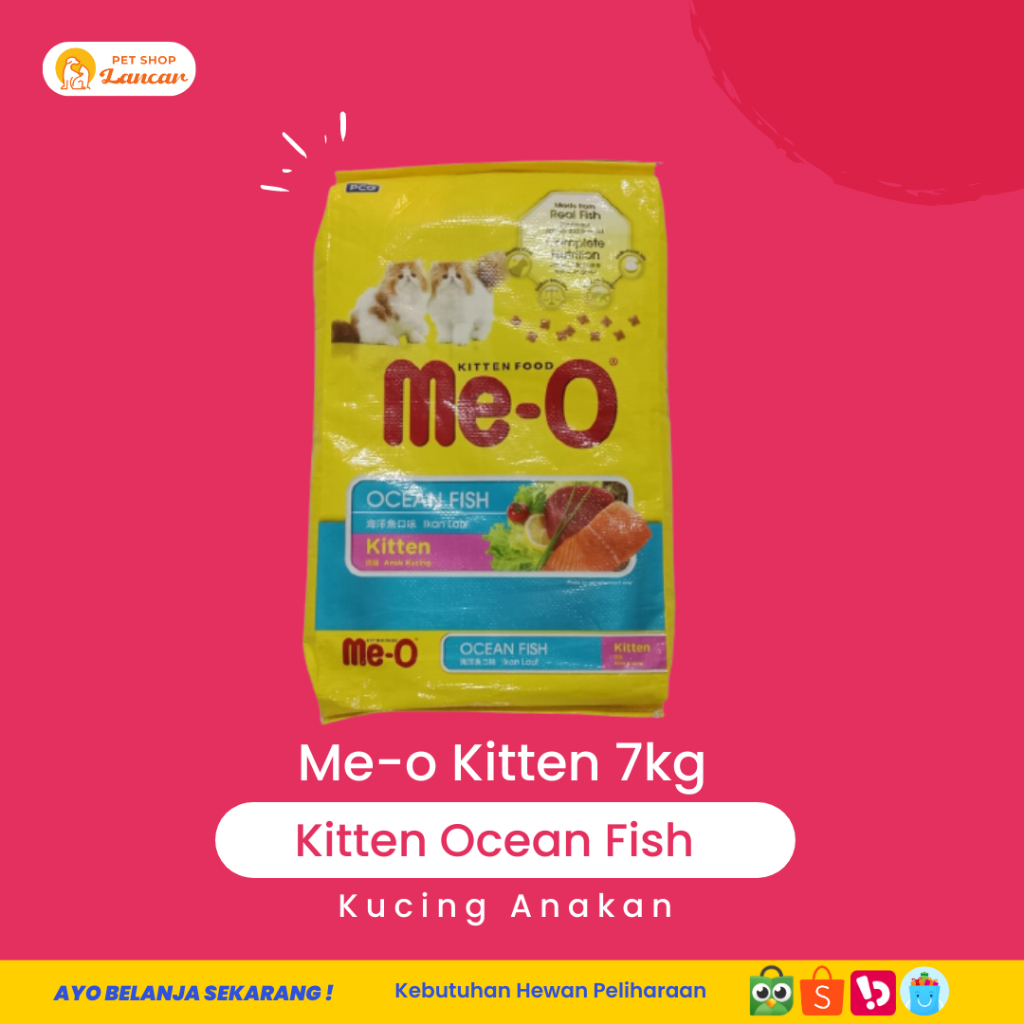 MEO Kitten Ocean Fish 7kg GOJEK - GRAB