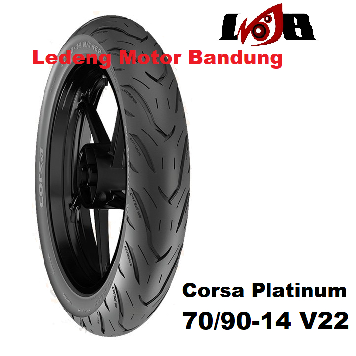 Ban CORSA 70/90-14 Platinum V22 Ban Luar Tubeless Type Motor Matic