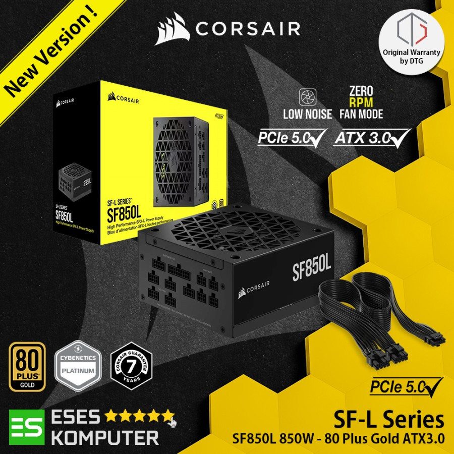 PSU Corsair SF-L Series 850W SF850L SFX | 80 Plus Gold ITX