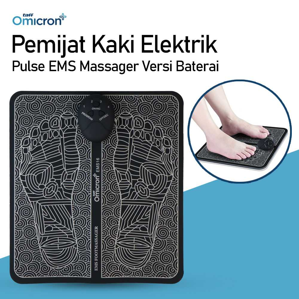 TaffOmicron Pemijat Kaki Elektrik USB Pulse EMS Muscle Massager