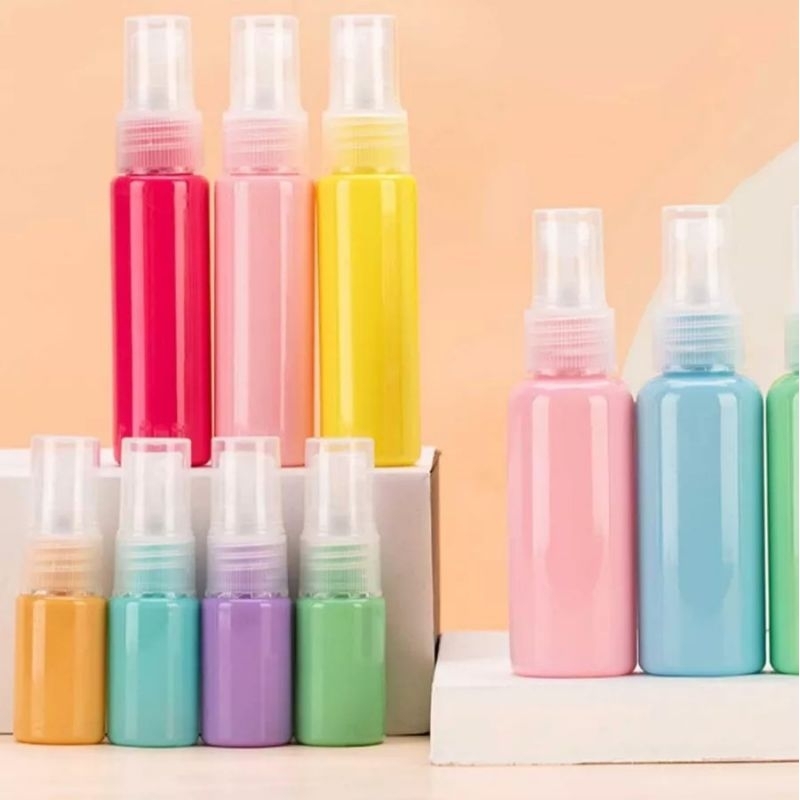 Botol Spray Botol Fliptop 30ml dan 50ml botol plastik refill tempat skincare