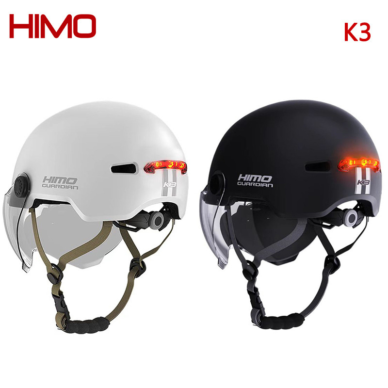 HIMO Helm Sepeda Bike Visor Adjustable Breathable with Tail Light - K3