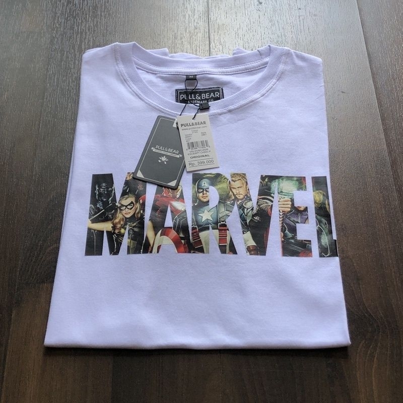 KAOS MARVEL - PULL &amp; BEAR FULLTAG &amp; LABEL