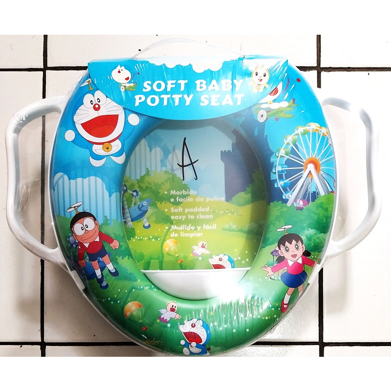 Potty Seat With Handle ( Alas Dudukan Kloset Anak Bayi-Baby Toilet Training-Closet Pad Batita )