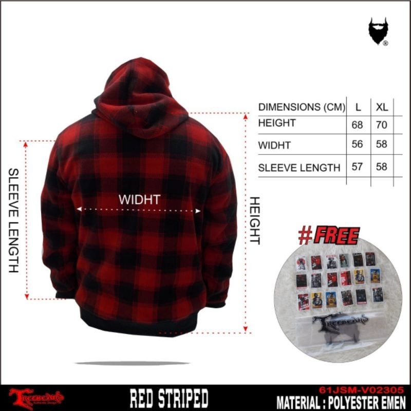 SWEATER JAKET PRIA WANITA UNISEK MOTIF KOTAK KOTAK