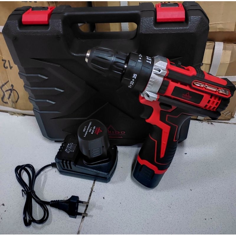 PROMO HARI INI!!! Mesin Bor Tangan Cordless Drill 12volt Bor Tanpa Kabel Bor Baterai 12volt dua batrai