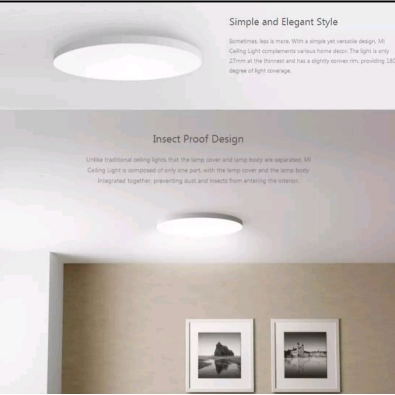 Xiaomi Mijia Led Ceiling Lamp - GARANSI RESMI