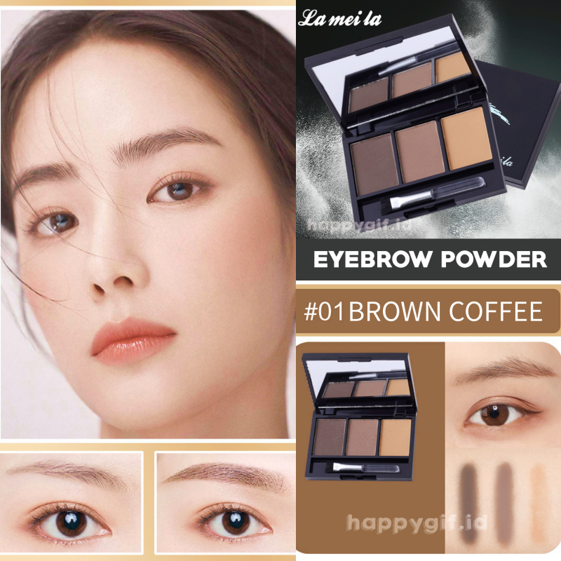 LAMEILA 3 Color Multi Fungsi Eyebrow Powder Bedak Alis LA224 5228