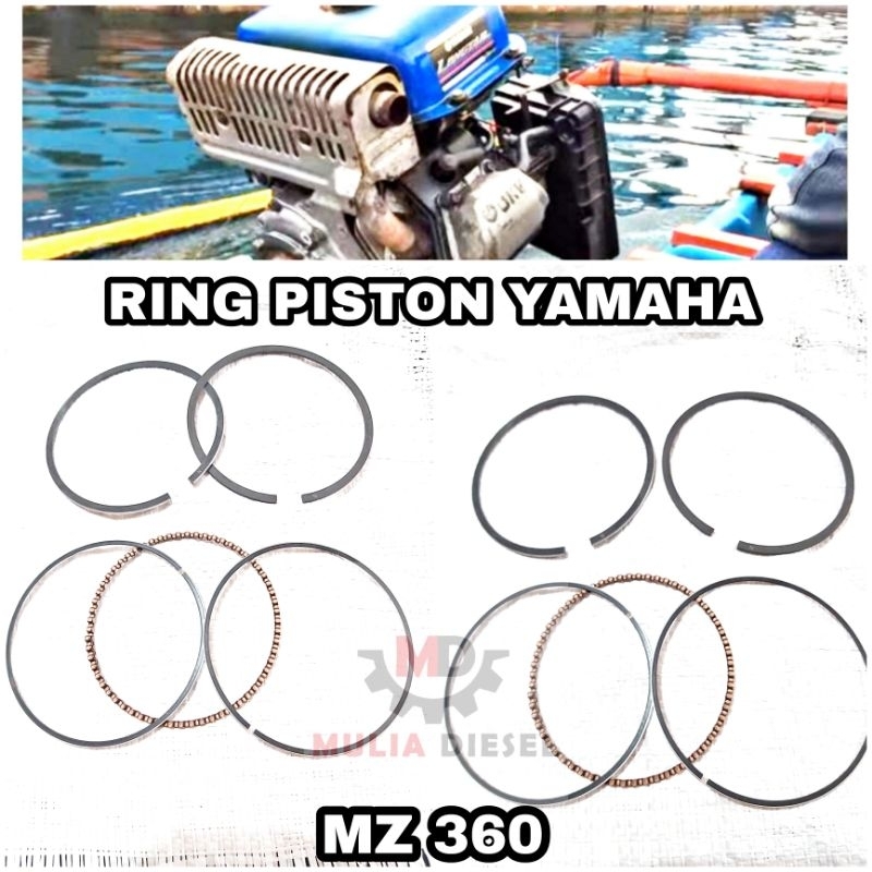 Ring Reng Piston Seher Canting Mesin Penggerak Yamaha MZ360 MZ 360