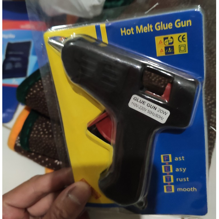 Tembakan Lem Pistol 20Watt / Glue gun stick hot melt - Lem Tembak Cair