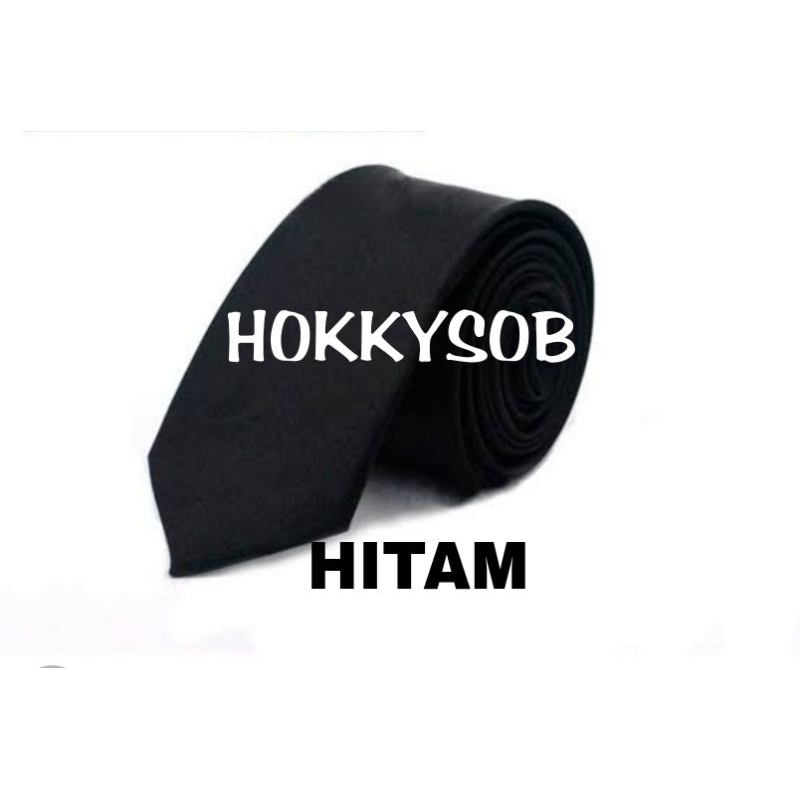 DASI HITAM SLIM POLOS SALUR BINTIK GARIS KOTAK CATUR POLOS DASI WISUDA WEDDING ACARA KANTOR SERAGAM KULIAH OSPEK