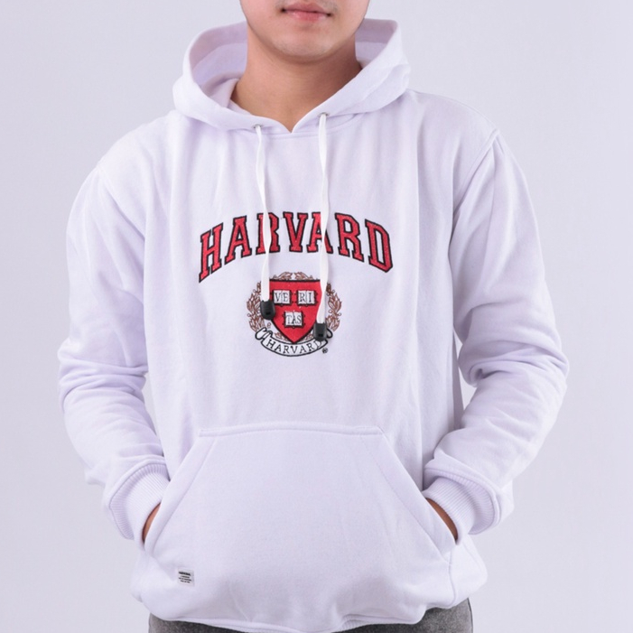 Parisdivarious Sweater Hoodie Jemper (Bordir) Harvard Bahan Fleece Size S - XXL (Pria &amp; Wanita)