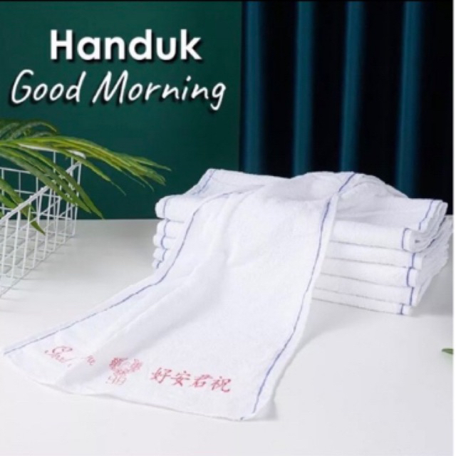 handuk good morning isi 12 handuk salon handuk leher murah menyerap air