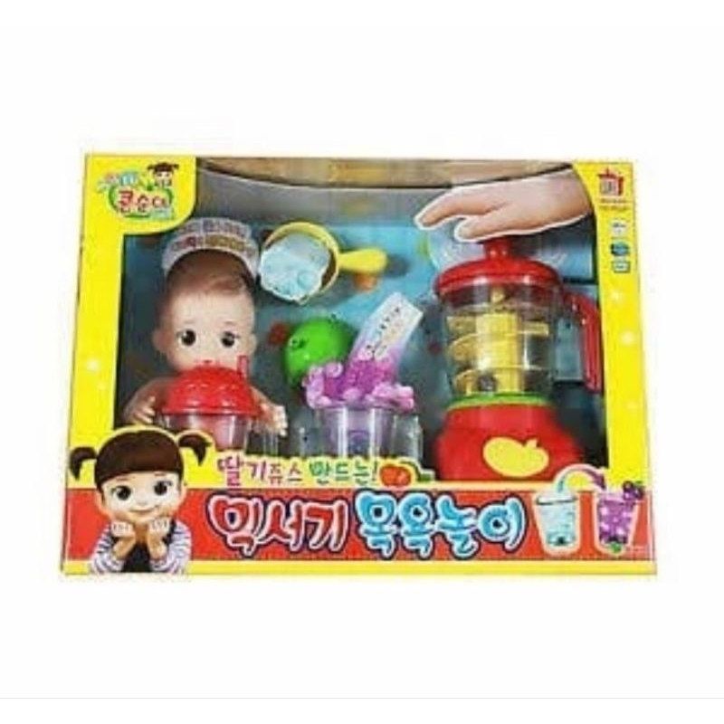 Kongsuni bath time blender with doll Mainan Boneka Kongsuni Blender color changing Original Young To