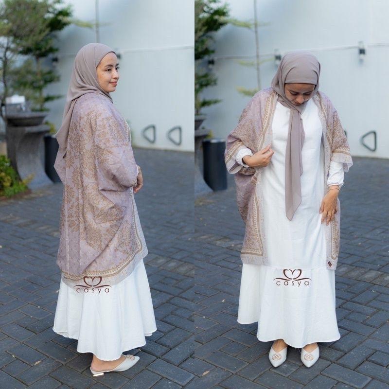 OUTER SCARF PREMIUM BUNGA ANGREK @Ziaraa.id