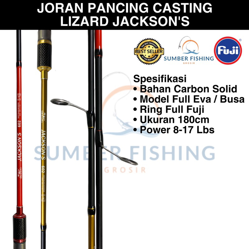 Joran Pancing Casting Carbon Solid - LIZARD JACKSON’S 180cm 8-17 Lbs