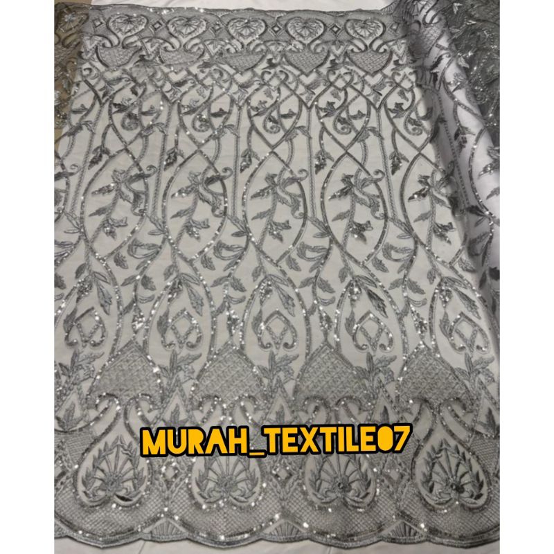 Kain Tile Payet squin bahan kebaya harga per 0,5 m