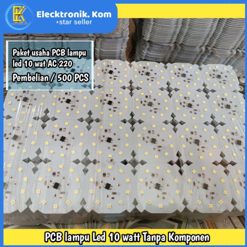 Paket usaha, PCB lampu led 10 watt Ac 220 pembelian / 500 pcs