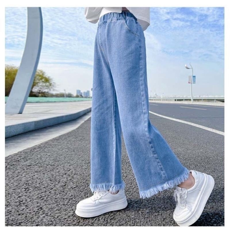 CELANA KULOT JEANS RAWIS tanggung 7-16 tahun // kulot rawis anak perempuan // kulot rawis anak motif