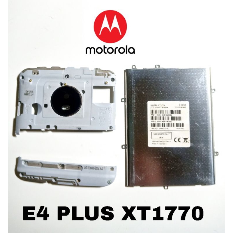 tutup mesin atas tutup battery speaker buzer moto Motorola e4 plus xt1770 original copotan