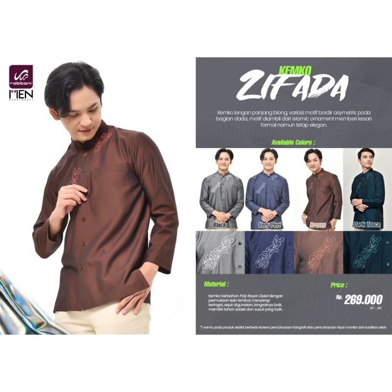 Rabbani Subang - Kemko Zifada Rabbani Original Terbaru | Kemeja Koko Lengan Panjang | Baju Koko Dewa