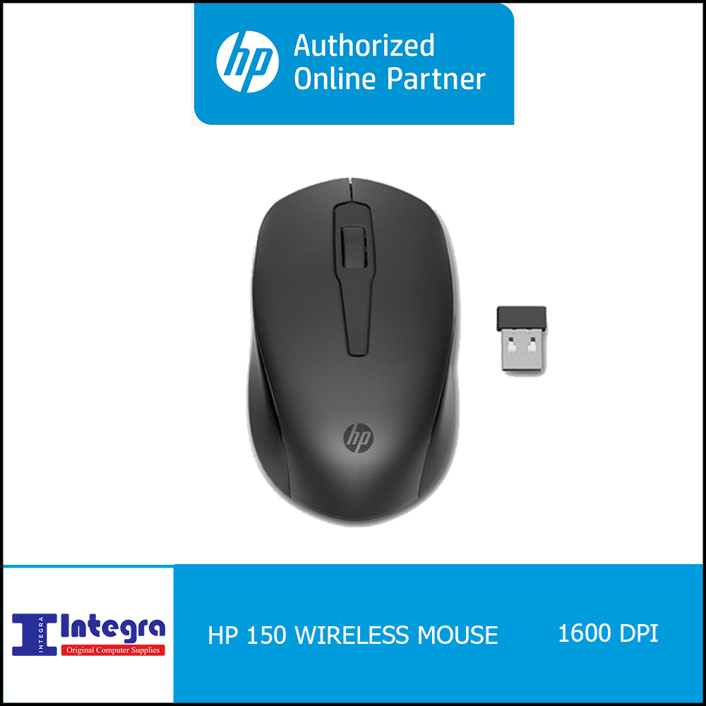 HP 150 Wireless Mouse with Ergonomic Design 1600DPI Garansi Resmi HP