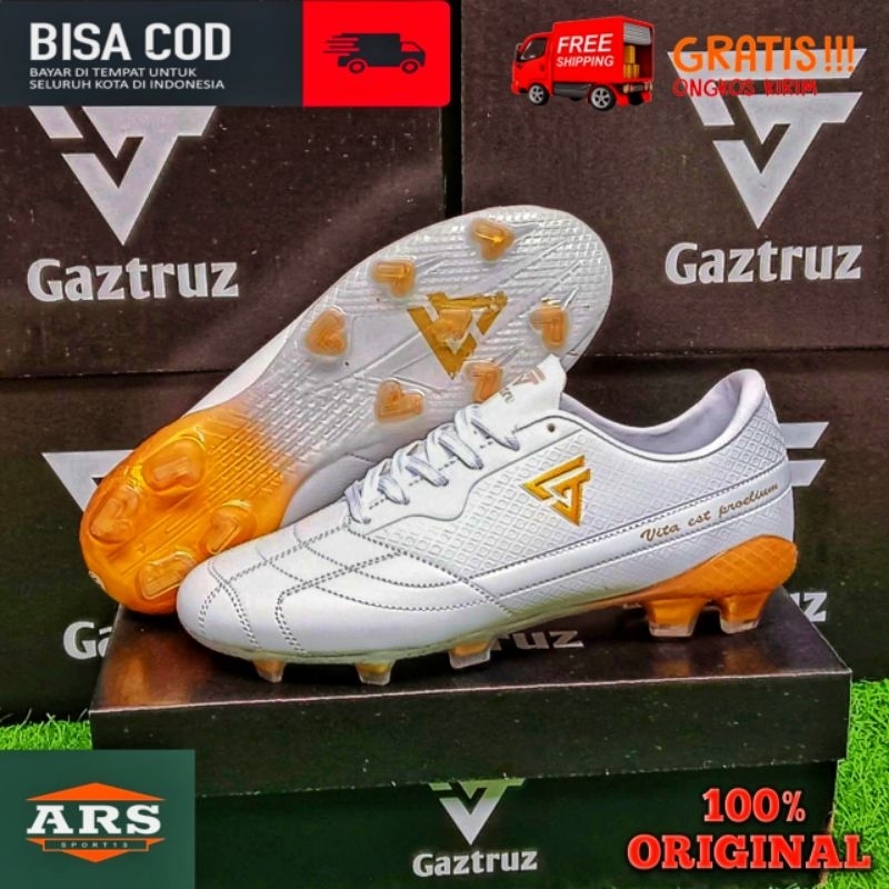 cuci gudang hot product gastruz-sepatu bola gastruz rebond putih gold//sepatu bola original gastruz
