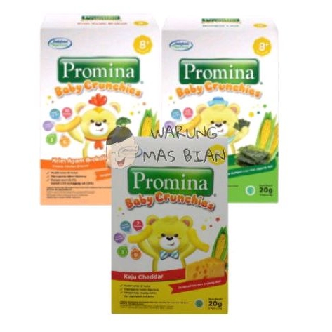 CEMILAN BAYI PROMINA BABY CRUNCHIES SNACK BAYI 8+ BULAN