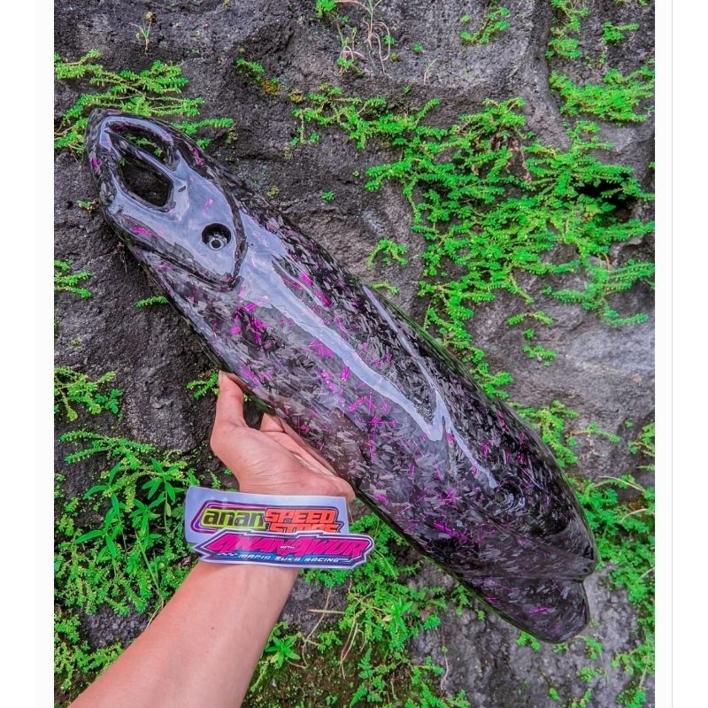 Karbon Kevlar Forged Cover Knalpot All New Nmax 155 2020-2023 |Terkeren✅️