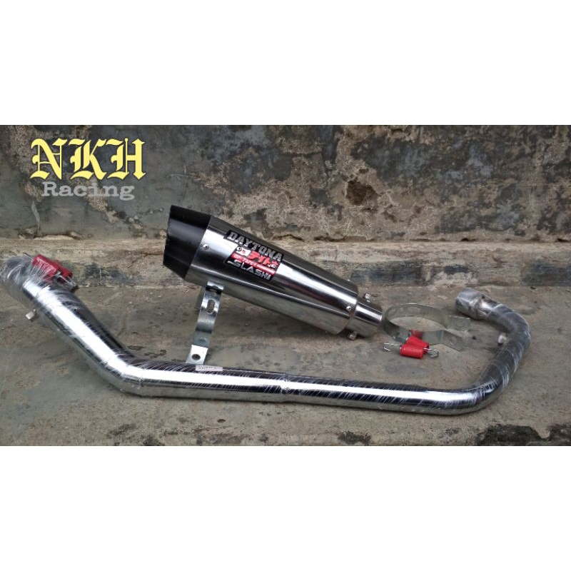 Knalpot Racing Daytona Jupiter mx Vixion Satria Fu Sonic R15 CB 150 R
