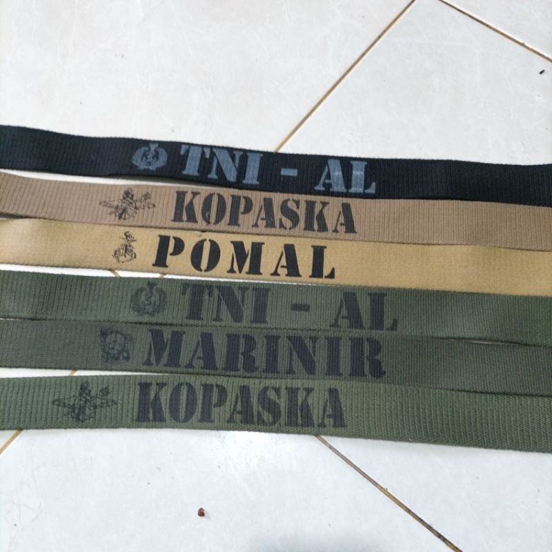 sabuk PDL TNI AL KOPASKA POMAL MARINIR