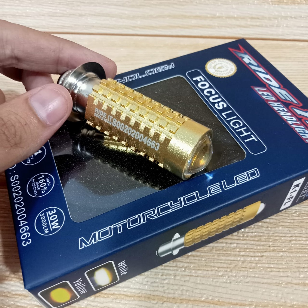 DOP FOKUS LED BOHLAM H6 MATIC 30 WATT FOKUS LIGHT LAMPU FOKUS LAMPU DEPAN K1 BEAT BEBEK VARIO RIDE I