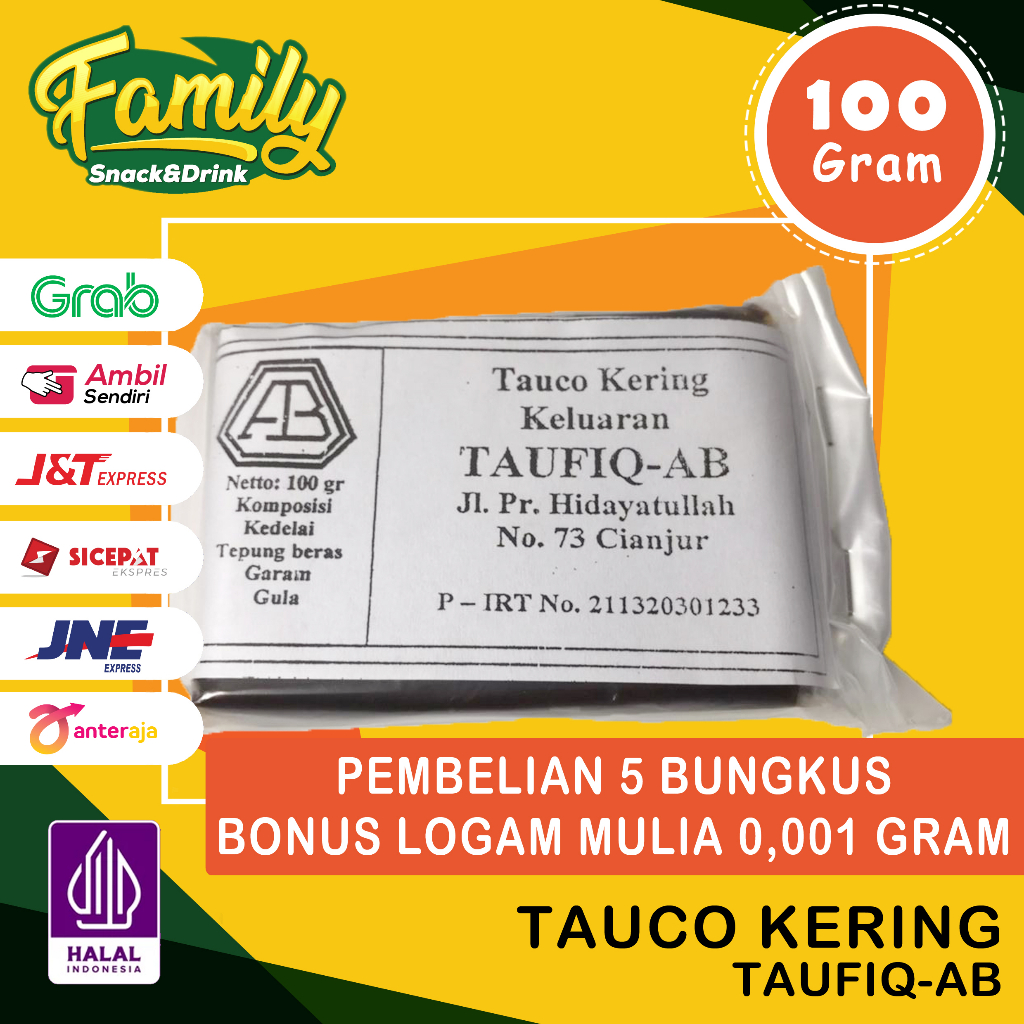 

Tauco Kering Cianjur Tauco Khas Cianjur 100gram