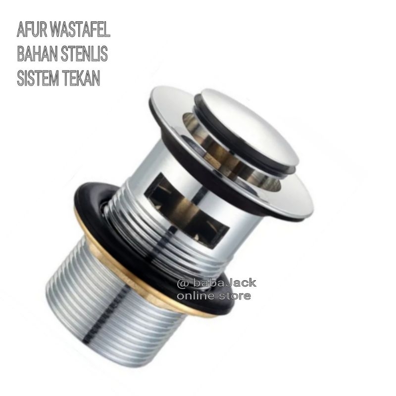 Afur wastafel stenlis avur basin stainless injeck pembuangan air
