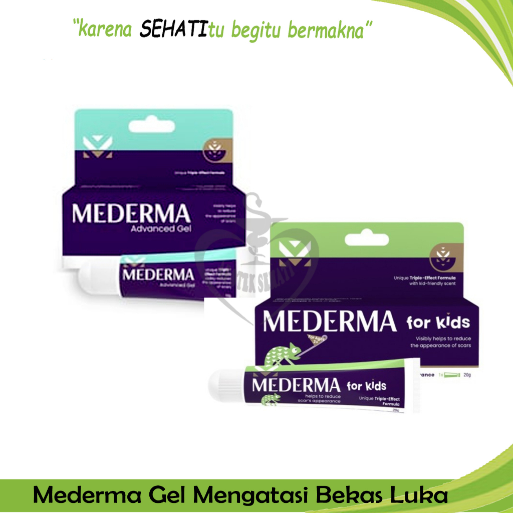 Mederma Proaktif Gel Mengatasi Bekas Luka Kulit Mederma Kids