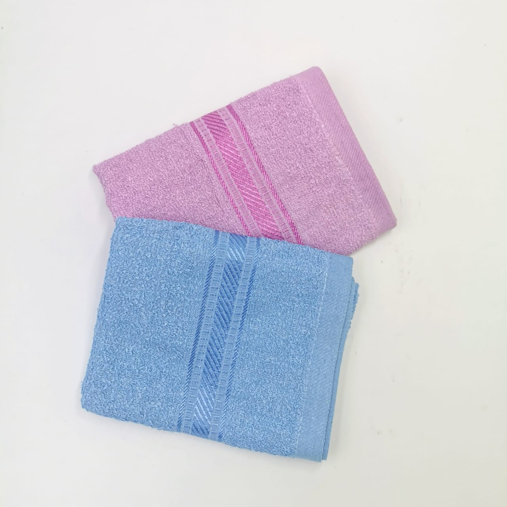 KUP - COD MURAH PAKET 2 PCS HANDUK KATUN MINI / HANDUK KERAMAS / HANDUK ANAK / HANDUK MULTIFUNGSI UK 50 X 100 CM