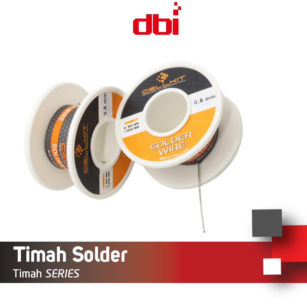 Timah Solder Gulung 0,8mm 50gr CELLKIT