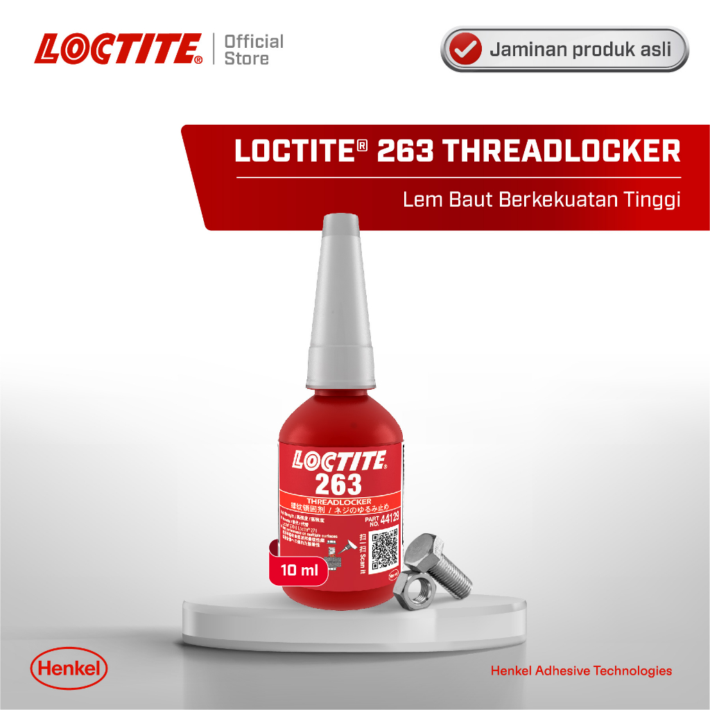 Henkel LOCTITE 263 Threadlocker Lem Baut - 10 ml